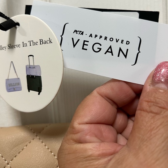 Billion Dollar Embellished Quilted traveling everyday large tote - Picture 9 of 17